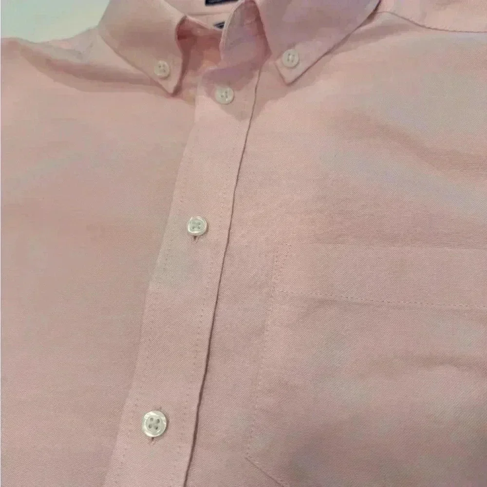 Boys 2 pcs outfit Izod button up shirt sz 14 & Tommy Hilfiger khaki sz 12